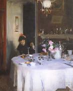 The Breakfast Table (mk18) John Singer Sargent
